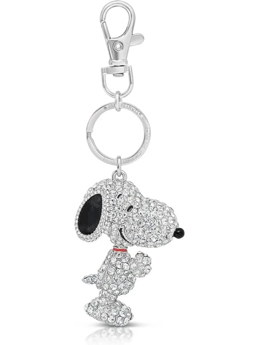 Snoopy Keychain Bag Charm with Pave Crystal | Cute Cartoon Accessory for Bags